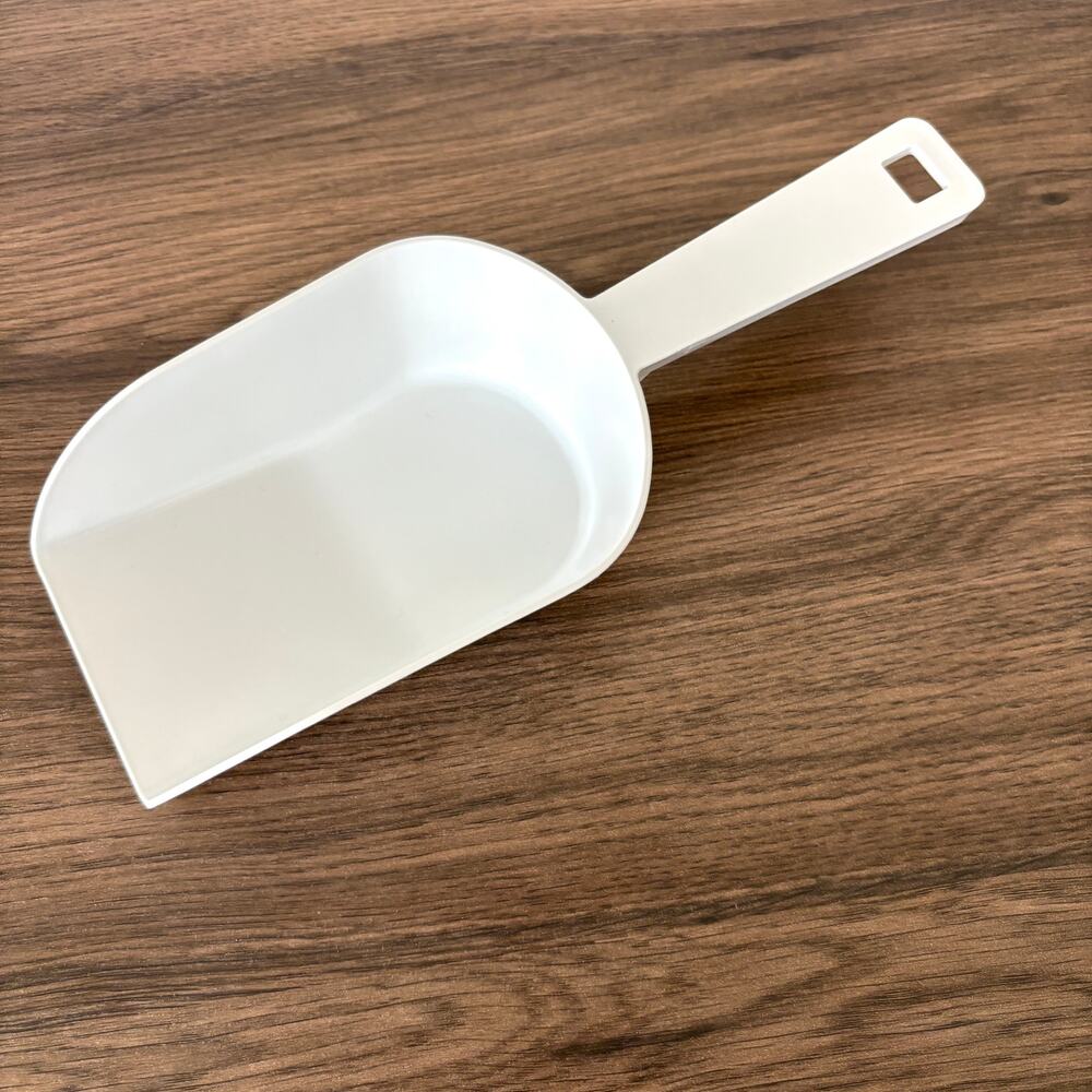 White Shovel Scoop Ice Scoop Food Grade 10x4x2 Rounded